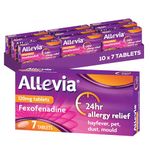 Allevia Allergy Tablets | 70 Tablets | 120mg Fexofenadine | 24hr Relief Acts within 1 Hour | Non-drowsy in Most People | Relieves Hayfever, Pet, Dust and Mould Allergies