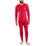 Carhartt Men's Base Force Classic Thermal Base Layer Union Suit, Red, X-Large