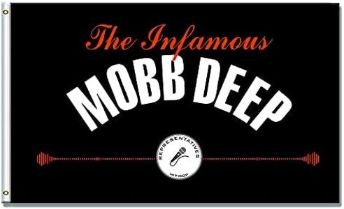 DecrPlus Mobb Deep Flag Hip Hop Music Art Banner 3x5ft/90 * 150cm (HD Printing, Durable 150D Polyester) for Garage Man Cave with Metal Grommet
