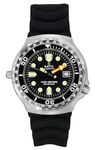 RATIO FreeDiver 2nd Generation Helium Safe Diver Watch Sapphire Crystal Quartz Movement Dive Watch 1000M Water Resistant Diving Watch for Men (Black - Silicone Strap)