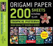 Origami Paper 200 Sheets Tropical Patterns 6" (15 cm): Double-Sided Origami Sheets with 6 Different Designs (Instructions for 12 Projects Included)