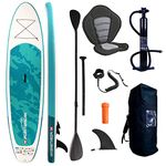 M.Y Point Break Paddle Boards 10ft 6in Inflatable Stand Up Paddle Board with Kayak Seat Conversion Kit Complete with Full SUP Accessories Package