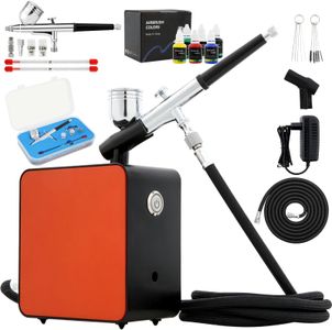 Mini Airbrush Kit with Compressor – Portable Airbrush Set