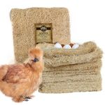 Windy Ridge Co. Natural Chicken Nesting Pads - 10 Pack - Aspen Excelsior Bedding Hen Nest Box Liners - USA Made - 13" x 13"