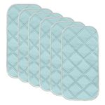 Sunny zzzZZ 6 Pack Baby Waterproof Changing Pad Liners - Quilted Thicker Ultra Soft Changing Table Cover Liners - Durable & Easy to Clean - Blue - 23" x 11"