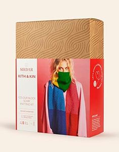 Sirdar Kith & Kin, Colour Block Scarf Knitting Kit
