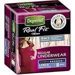3 PACK OF Depend Realfit Underwear 