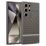 Caseology Parallax for Samsung Galaxy S24 Ultra, [Military Grade Drop Protection] S24 Ultra Case Ergonomic 3D Hexa Cube Designed Case for Samsung Galaxy S24 Ultra - Ash Gray