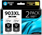 Smart Ink Compatible Ink Cartridge Replacement for HP 903 903XL High Yield 2 Black Pack with Advanced Chip Technology to use with HP Officejet 6950 All-in-One Officejet Pro 6960 6970 All-in-One