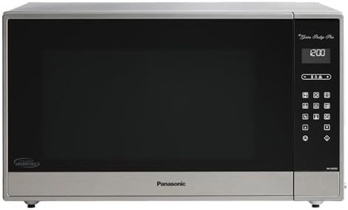 Panasonic NNSE995SC Genius Prestige Plus Full Size 1200 W Cyclonic Inverter Microwave Oven, 20 Auto Cook Menus, Child Lock, Stainless Steel