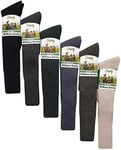 6 Pack Mens Military Socks - 6 Asst Colours