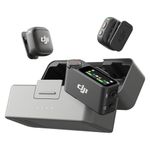 DJI Mic 3 (2 TX + 1 RX + Charging Case), Wireless Microphone for iPhone/Android/Camera, 32-bit Float Internal Recording, Dual Band Anti-Interference, Adaptive Gain Control for Balanced Volume, 28h Use