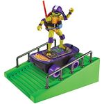 Teenage Mutant Ninja Turtles: Mutant Mayhem Donatello on a Skateboard with Accessories by Playmates Toys - Amazon Exclusive,Multicolor