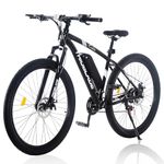 LSBIKE 27.5Inch Electric Bikes for Adults E-bikes for Men with 21 Speeds, Electric Bicycle w/ 36 10.4AH Removable Li-Ion Battery, 250W Electric Mountain Bike w/ 3 Riding Modes Dual Disk Brake
