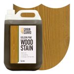GRAIN GUARD Golden Pine Wood Stain 5L – Water Based Wood Stain for Furniture, Doors & Cabinets – Interior Wood Dye, Low Odour, Eco Friendly, Non Toxic, Quick Dry, Easy Application