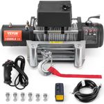 VEVOR Truck Winch 13,500 lb, 12V DC Electric Winch with Φ3/8 in x 80 ft Steel Cable Roller Fairlead Wireless & Wired Remote Control, IP55 Waterproof for Towing Off-Road SUV Jeep Truck Trailer Boat