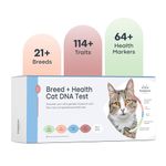 Basepaws Cat DNA Test Kit - Comprehensive Breed, Health and Dental Analysis Across 114 Traits for Accurate and Easy-to-Use Genetic Insights