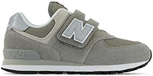 New Balance Unisex Babies 574v1 Vintage Surf Lace-Up Sneaker, Grey, 1.5 US