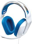 Logitech G335 Wired Gaming Headset, with Microphone, 3.5mm Audio Jack, Comfortable Memory Foam Earpads, Lightweight, Compatible with PC, Playstation, Xbox, Nintendo Switch - White