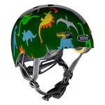 Nutcase Kinder Fahrradhelm Baby Nutty Gloss, XXS 47-50 cm, Dino Mite, BNUTGL-100