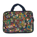 Theskinmantra Herping, Derping Laptop Sleeve Bag with Zipper & Handle for Screen Size 15.6 inches Laptop/Notebook 15.6/ MacBook 15.4 / Chrombook 15.6., Multi-Coloured