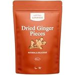 Dried Ginger Pieces 200g not crystallised no Added Sugar Coating stem Ginger Pieces of Cubes Slices and Chunks Sweet hot and Spicy Ginger Root by Everyday Superfood