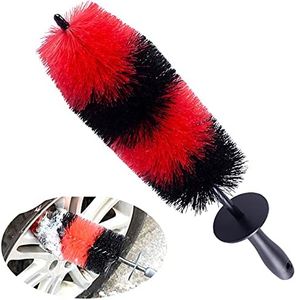 StoneBanks 17" Alloy Wheel Brush for Cleaning Car Wheels, 4" Ultra-wide Diameter Large Soft PP Bristles Barrel Brush Car Cleaning, Eays Deep Cleaning