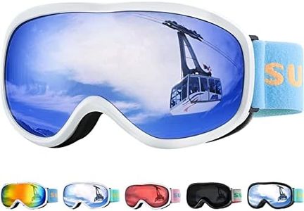 Supertrip Kids Ski Goggles, Anti-Fog Snow Snowboard Goggles for Kids Boys Grils Youth Age 5-15
