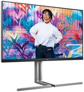 AOC U32U3CV - Moniteur UHD 32 Pouces, Calman Ready, 8-bit, Panneau Nano IPS, DisplayHDR400 (3840x2160, 60 Hz, 4K, 2X HDMI 2.0, 1x DisplayPort 1.4, USB-C (96W PD), Hub USB, RJ45) Noir