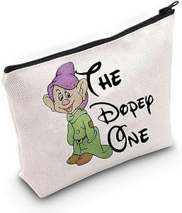 WZMPA Dopey Dwarfs Cosmetic Bag Dopey Dwarfs Fans Gifts The Dopey One Travel Zipper Pouch Bag Seven Dwarfs Merchandise, The Dopey One, Fit