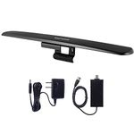 Philips Amplified HD Digital TV Antenna, Long Range Smart TV Antenna, Easy Mount on Top of TV Design, Supports 4K 1080P HD VHF UHF, Amplified Signal Booster, Coax HDTV Cable/AC Adapter, SDV7219N/27