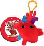 GIANTmicrobes Heart Organ Plush Keychain, Heart Transplant Gifts, Heart Toy, Anatomical Heart Gifts, Cardiologist Gifts, Cardiology Gifts, Open Heart Surgery Gifts, Heart Attack Survivor Gifts