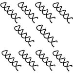 10pcs Black Spiral Bobby Pins Spiral Hair Pins Spin Pins Easy & Fast Bun Maker Twist Screws for Women and Girls