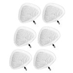 Fushing 6Pcs Steam Mop Pads,Reusable Washable Microfiber Steamer Cleaning Pads Replacement Pads Accessories for Steamboy X5 H2O H20 S302 S001 SKG 1500W Steam Mop