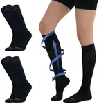 MONFOOT Compression Socks for Men & Women, 15-20 mmHg (3 Pairs), Black, L/XL- Best Circulation socks for Nurses, Medical, Running, Athletic, Travel
