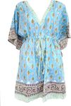 Rastogi Handicrafts 100% Cotton Hand Block Print Kaftan Women's Print Swimsuit Cover-up Beach Caftan 1