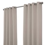 NIM TEXTILE Thermal Insulated Blackout Curtains Room Darkening Window Panel Grommet Top Drapes - Sofiter Collection - 110 inch Total Width, 2-Panels Set, 55 inch W x 63 inch L, Taupe