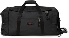 Eastpak Leatherface M + Wheeled Luggage, 68.5 x 32.5 x 34.5 cm, 69 L - Black (Black)