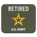 U.S. Army Retired Logo Low Profile Thin Mouse Pad Mousepad