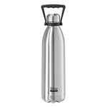 Oggi Double walled Stainless Steel Beverage Carrier/Beer Growler, 64 oz, Brushed Finish