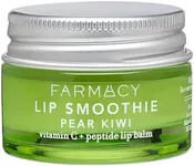 Farmacy Peptide Lip Balm - Lip Smoothie Hydrating Lip Balm with Vitamin C to Visibly Plump + Smooth Lip Lines - Nourishing Lip Treatment with a High-Gloss Finish - Pear Kiwi (10g)