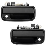 TRQ Left and Right Exterior Door Handle Set Drivers Side Compatible with 1995-2004 Toyota Tacoma