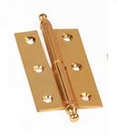 BRASK Brass Reflex/Crown Hinges 3" Golden Finish (6 Pairs)