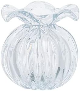TAVARES Murano Crystal Vases for Flowers - A Stunning Decorative Flower Vase Centerpiece & Small Crystal Vase Perfect for Home or Room Decoration - Measuring 4.72x4.72 Inches