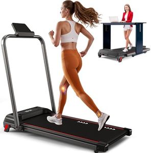 CharonFit Tapis de Course pour Domicile, Walking Pad : avec Un Moteur de 2,25 CV, Une capacité de Charge de 100 kg et Une Pente de 4%, 1-10 km/h