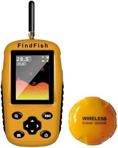 ESANHAO Fish Finder Portable Depth Finders for Boats Kayaks with Sonar Transducer