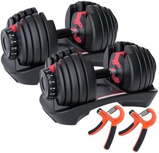 HAKENO Adjustable Dumbbell Single Perfect for Bodybuilding Fitness Weight Lifting Training Home Gym Easy Safe Locking Mechanism