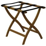 Wooden Mallet Designer Luggage Rack, Medium Oak