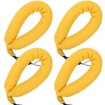 Catcan 4Pcs Waterproof Camera Float Strap, Universal Floating Strap, Waterproof Camera Float Foam Strap for Underwater Camera, Yellow, 9.45in/ 24cm in circumference