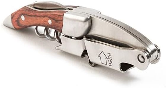 (Rosewood) - Prestige Rosewood By Coutale Sommelier - The French Patented Spring-Loaded Double Lever Waiters Corkscrew
